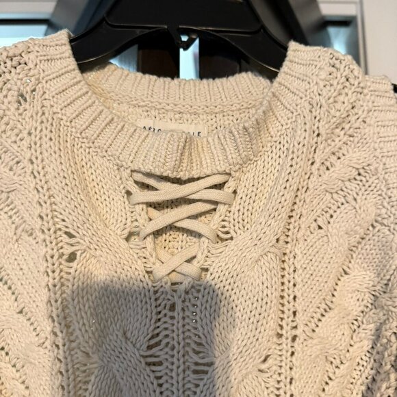 Aeropostale cold-should sweater - cream color - Picture 5 of 5